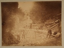 PHOTO PRINT Albumin France Bucheron ?Vosges?	13X17cm 1880