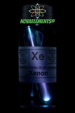 Xenon Gas Ampoule, Xenon Gas Sample, Xenon Glow In The Dark Ampoule Vial