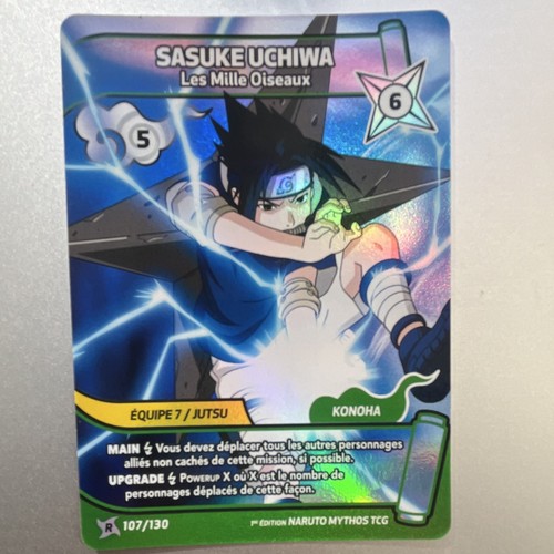 Naruto mythos tcg carte - naruto, sasuke