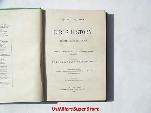 Bible history 2nd - 2nd, 1917