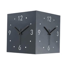 Horloge murale d'angle avec