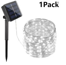 Guirlande Solaire Extérieure LED 7M/12M/22M/32M Étanche IP65 Jardin White