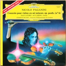 PAGANINI • CONCERTO VIOLON N° 6 • ACCARDO • DUTOIT • 1LP • EX+/NM- • DGG 2530467