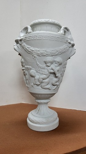 Clodion urne vase biscuit - vase, en