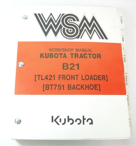 Kubota b21 tractor - kubota, tl421