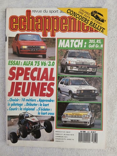 Echappement 223 1987 alfa - n°223, 5/1987