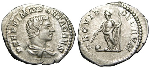 Geta caesar denarius - geta, as