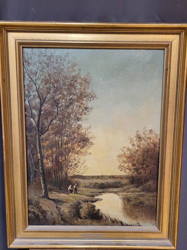 Ancien tableau huile sur - ancien,