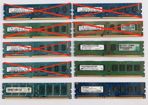 Barettes mémoires ddr3 2gb - mémoires,