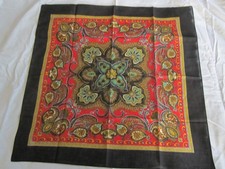 Antique Provencal Cotton Small Neck Scarf