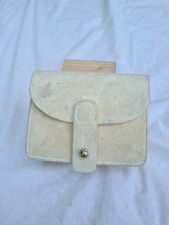 Cartouchiére Française en buffle blanc,   bon état,