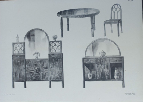 Rare porte folio meubles - /,