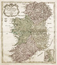 Carte D'Irlande Euler Gravure