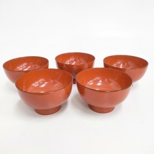 Bol à soupe laqué rouge