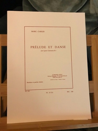 Marc carles prélude - et, danse