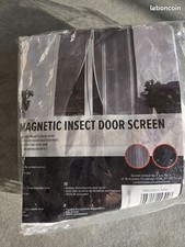Moustiquaire  blanche magnétique pour porte-fenêtre 160x230 / Neuve