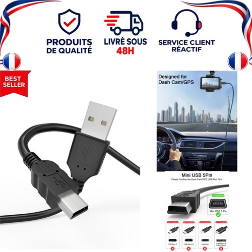 Câble usb mini pour gps - câble,