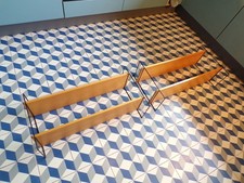 2 Etagère MODULABLE-4 PLATEAU-Métal BOIS-DLG STRING TOMADO-DESIGN 60-70