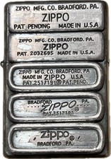 Ancien briquet Zippo gravé