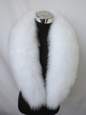 100% Real fox fur collar/neck wrap/scarf/ women jacket collar white collar 