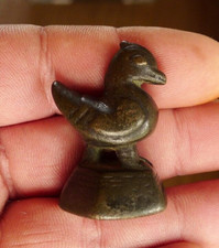 Ancien Poids Opium 5 Tical Birmanie Bronze Canard Antique Burmese Weight Gewitch