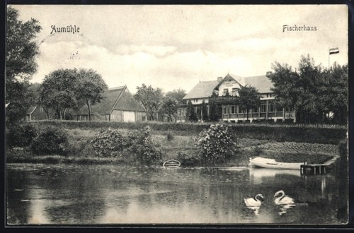 Carte postale aumühle maison - carte, aumühle,