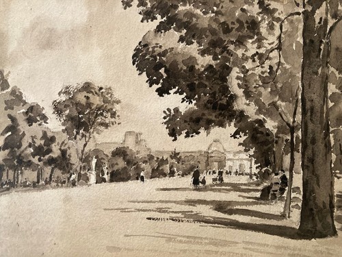 Beau dessin lavis - dessin, encre