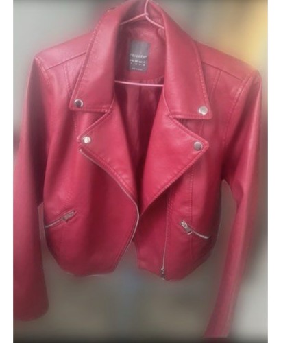 Veste biker rouge - veste,