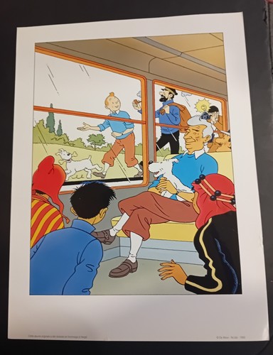 Tintin affiche moor ed - affiche,