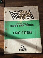 Kubota T1400 T1400h Tractor Shop Manual