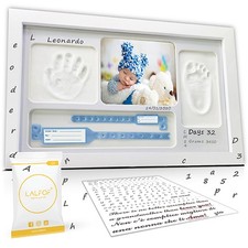 Kit empreinte bebe avec cadre Empreinte main pied bebe. Cadeau naissance garc...