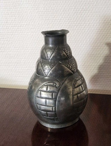 Vase ancien étain style - ancien, en