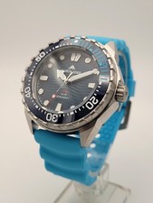 Mens 44mm TRITON SOLAR Blue Divers Watch 30ATM WR Japanese Movement  North Edge