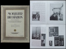MOBILIER ET DECORATION N°8 1929 GABRIEL GUEVREKIAN, JACQUES ADNET, LUMINAIRE