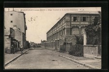 Old postcard Fontenay-sous-Bois, Rue Castel 
