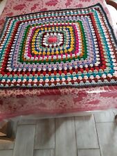 plaid vintage au crochet en