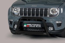 Pare Buffle Noir Protection Avant Pour Jeep Renegade Depuis 2018