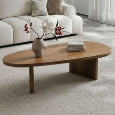 Table basse ovale en manguier