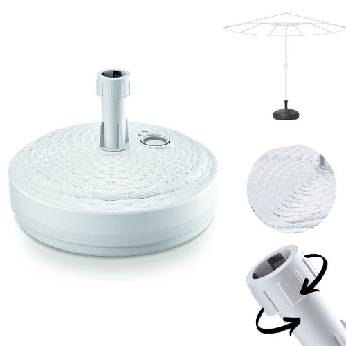 Pied parasol mpor blanc - pied,