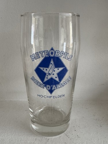 Ancien verre bière non - verre, à