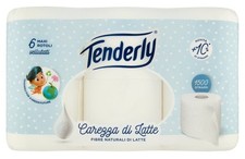 TENDREMENT 6 Rouleaux Hygiéniques Carezza De Lait Fabriqué En Italie
