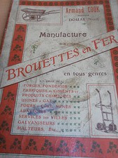 catalogue de fabrique de brouettes en fer Douai Nord 59 année 1909 ( 83 ) !!