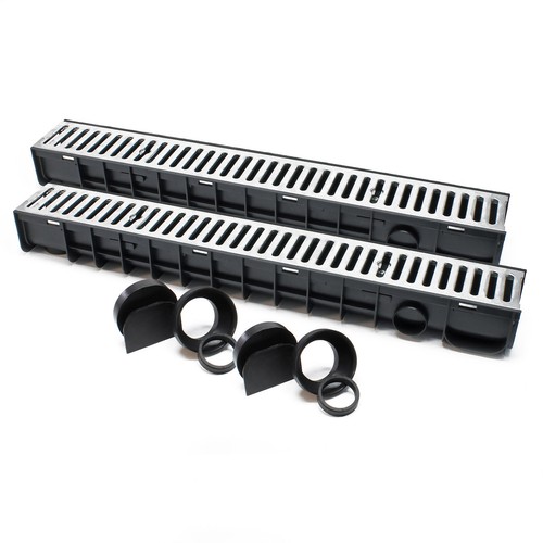 Caniveau 2x1 grille - m,