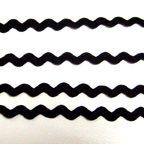 Ruban croquet serpentine - ruban, noir