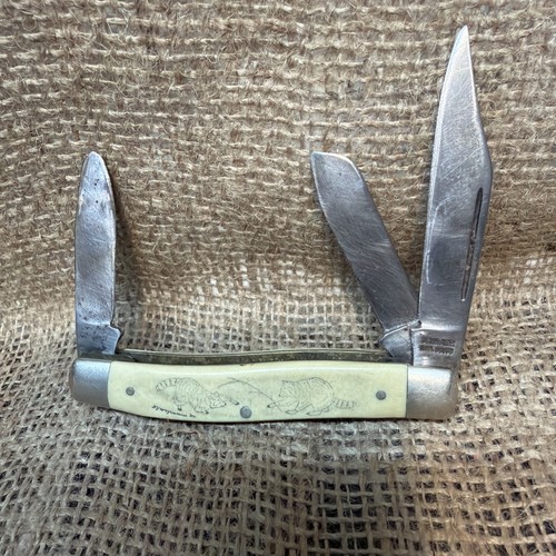 Schrade scrimshaw 1980 carbon - scrimshaw,