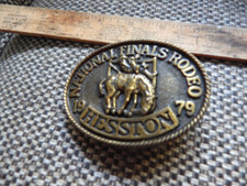 National Finals Rodeo HESSTON 1979 Belt Buckle