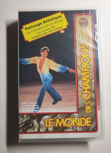 Cassette vidéo vhs - cassette, patinage
