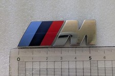BMW F-Series M Emblem Silver Genuine Used 5.5cm x 1.8cm