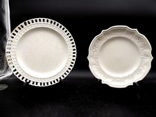 LUNEVILLE / RAMBERVILLERS  -LOT DE DEUX ASSIETTES EN FAIENCE FINE