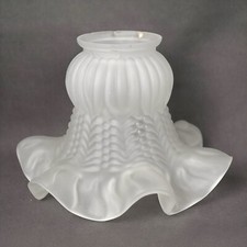 Tulipe en verre dépoli lustre
